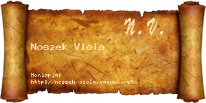 Noszek Viola névjegykártya